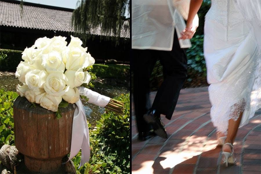 Bouquet and the walk